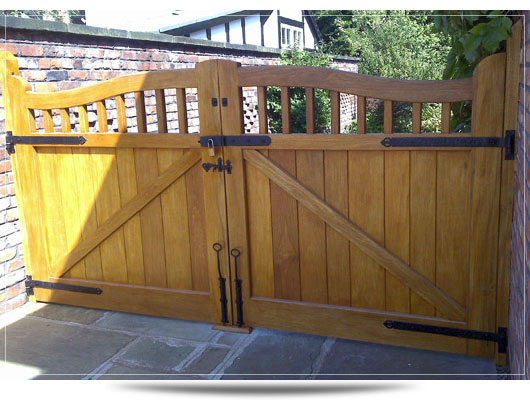 Bespoke wooden gate